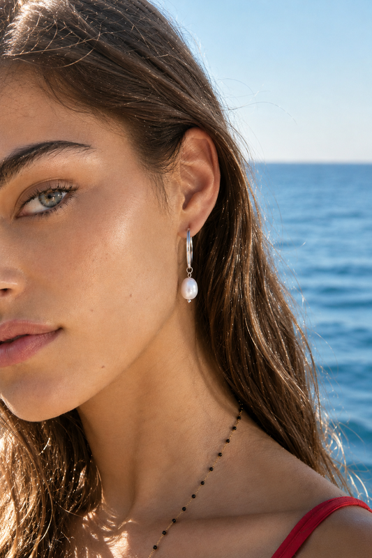 Belgravia Pearl Hoops