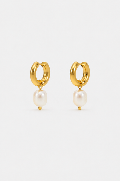 Mayfair Pearl Hoops