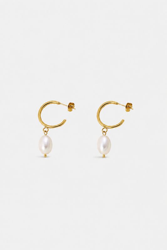 Belgravia Pearl Hoops
