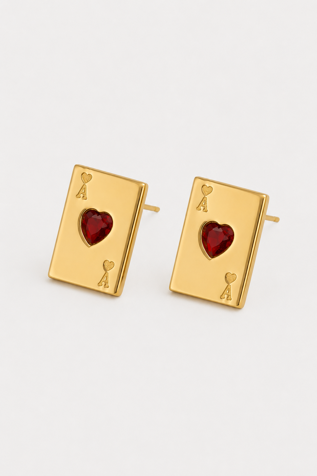 Heart Card Earrings